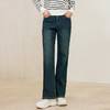 玳莎直筒加绒牛仔裤女2024年冬季新款复古百搭白暖显瘦休闲长裤  ED36307 商品缩略图0