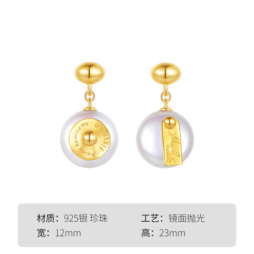 Winy925纯银琥珀时光耳饰送女友闺蜜节日生日礼物 商品图4