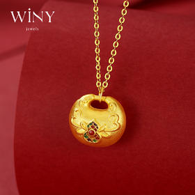 Winy999足银福禄生财项链送女友闺蜜节日生日礼物