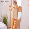 Tutu Anna立体水果连帽羊羔衫加厚保暖两件套睡衣 商品缩略图1