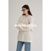 MAISON CECILE含羊绒高克重云朵针织包裹感大毛衣 商品缩略图3