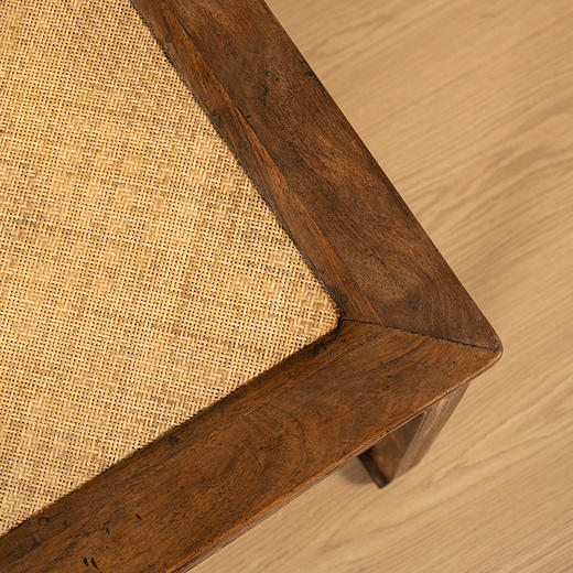 清 黄花梨束腰马蹄腿霸王枨方凳 商品图3