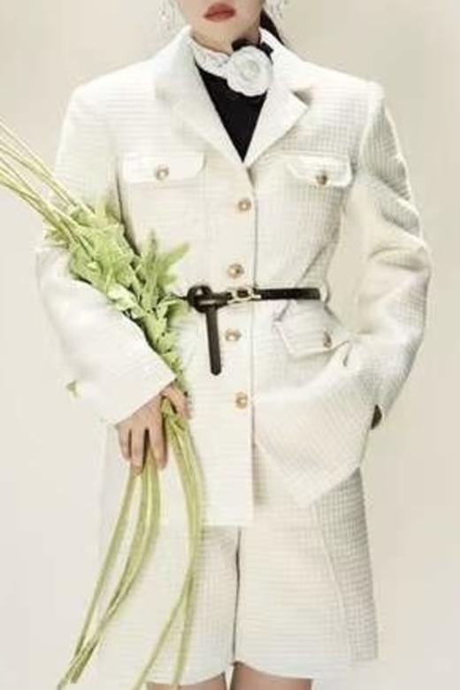 ESTELLICA 小香风驳领腰带外套 17325 商品图0