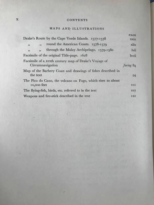限量版毛边本！有编号！1926年 弗朗西斯·德雷克船长航海记 配插图与地图 漆布精装16开 商品图5