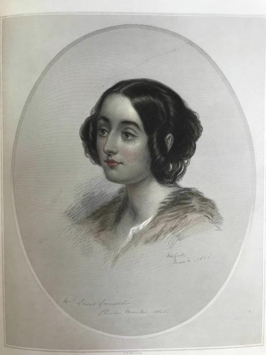 1852年 科克兰德夫人《家居丽人之书》 12幅彩色肖像插图 全真皮精装大16开 商品图6