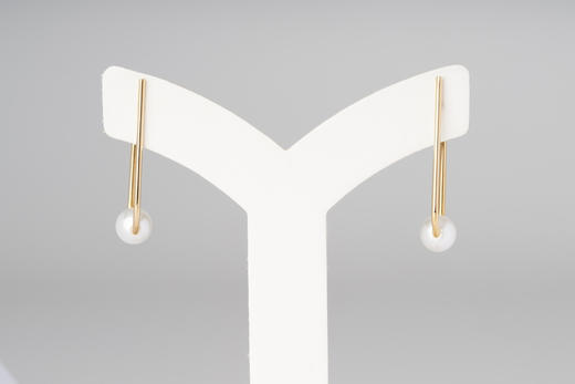 「快乐胶囊」Akoya珍珠18k金耳环 商品图4