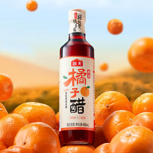 海天原浆橘子醋480ml 轻食新搭档 美味无负担 商品图1
