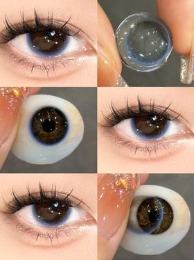 oceangirl日抛 O-25 蓝黑环 14.2mm 一盒10片 日抛无售后