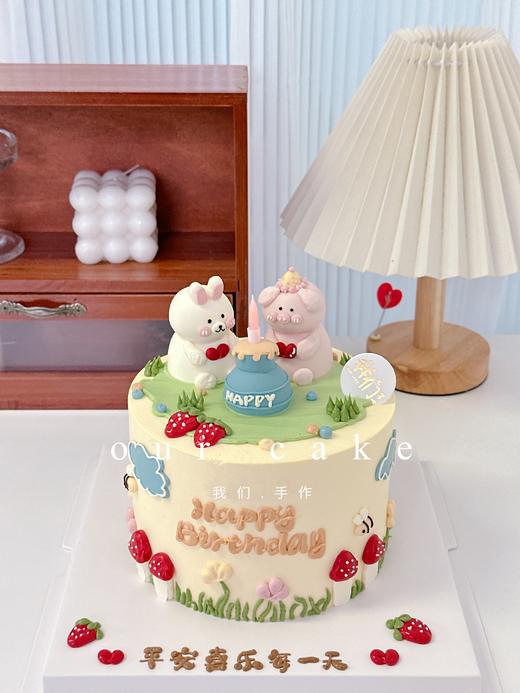 立体小动物情景蛋糕-低糖处理无添加 商品图0