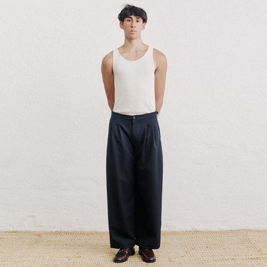 A Kind Of Guise PIERO PANTS 意大利羊毛宽松阔腿裤 腰围可调 商品图1