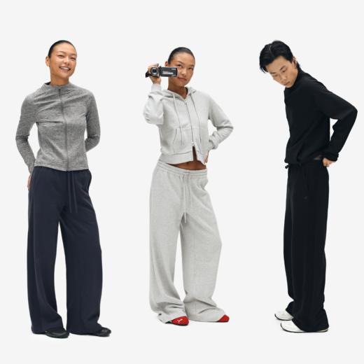 oneup罗纹拼接直筒卫裤 商品图4