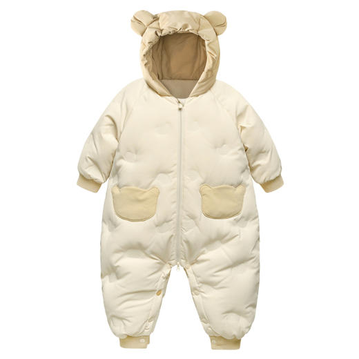 迷你巴拉羽绒服连体衣男女童儿童萌趣连帽爬服冬季新款 商品图4