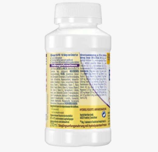 【系统升级中,微信下单优惠】      顺丰常温发货，跨境商品 | 新包装雀巢BEBA EXPERT HA PRE适度水解水奶200ml （效期26年6月） 商品图3