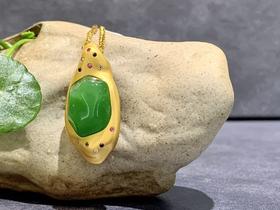 【御珠宫坊】金镶碧玉吊坠