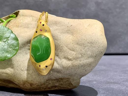 【御珠宫坊】金镶碧玉吊坠 商品图0