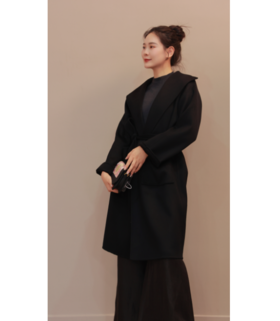 【抖音专属】羊绒大衣（24801825黑色）