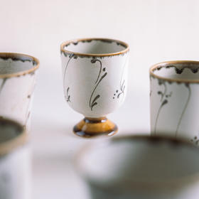 崧 凤慈 琥珀釉系列 高足 手握杯 马克杯 盘 日用 咖啡 茶具