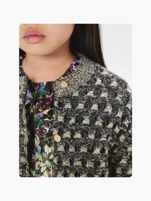 jnby  24年冬款  短款开襟毛衫  1OA310470 商品图6