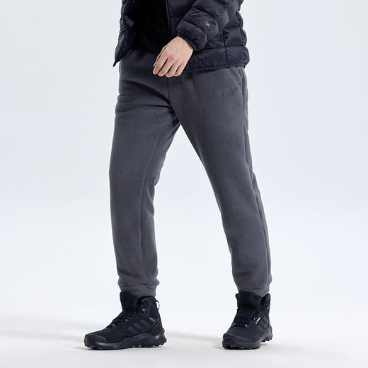 拓路者厚绒长裤抓绒裤男款冬季加绒加厚保暖卫裤宽松运动休闲裤 商品图1