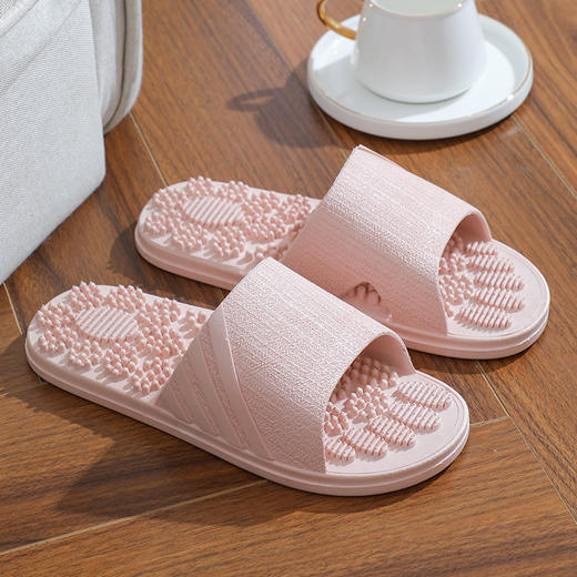 【买1送1，会按摩的拖鞋】每一步尽享舒适，养生穴位按摩拖鞋！男士女士夏脚底女家用室内防滑情侣凉拖鞋男 商品图6