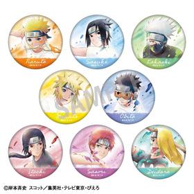 火影忍者 少年油漆柄 徽章 吧唧 8包/盒 谷子