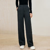 玳莎休闲宽松针织裤女2024年冬季新款垂感通勤气质高级感直筒裤  ED36304 商品缩略图0