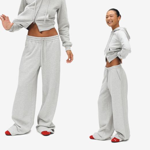 oneup罗纹拼接直筒卫裤 商品图1