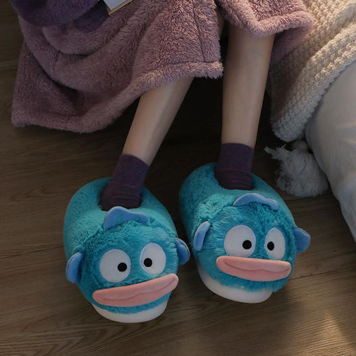【小丑鱼踩在被窝里的脚感】小丑鱼棉拖鞋女士冬季棉拖，触感细腻长效温暖呵护耐磨耐穿，情侣冬天毛毛拖鞋男家居室内月子鞋秋冬QQ 商品图5