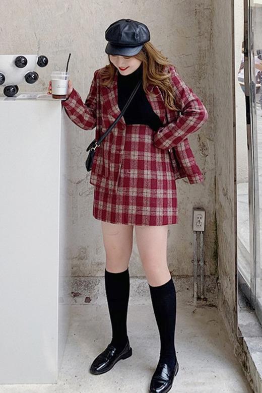 amadella 红色格纹套装 10343 商品图5