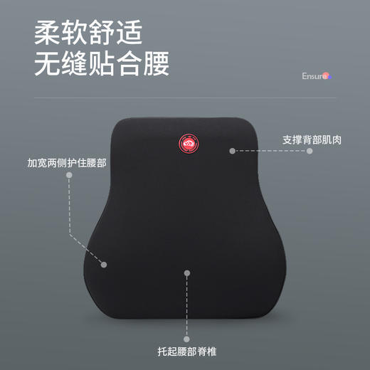 汽车腰靠车用靠垫腰枕记忆棉护腰车载座椅腰部支撑司机腰靠套装 商品图2