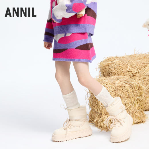 女童北极绒毛衣半裙冬季新款安奈儿童装实体店同款AG443815 商品图1