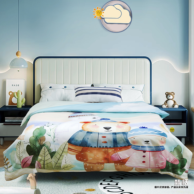 鑫缘 全棉数码印花儿童蚕丝被 AFPE0312-0612