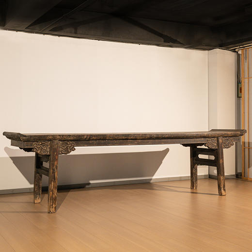 明 铁力木夹头榫螭龙纹翘头供案 商品图4