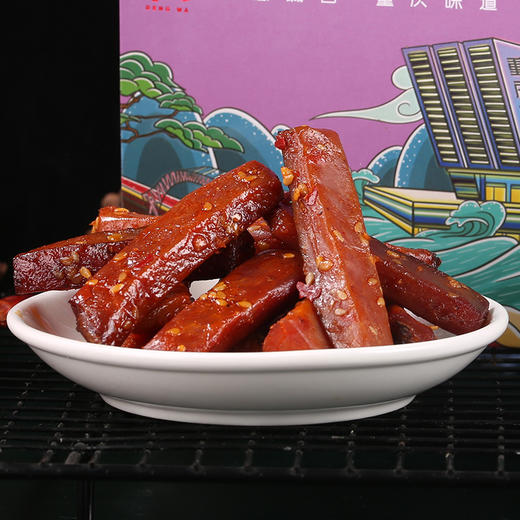 【登娃】烧烤味腊肉干（盒装）120g/盒 商品图2