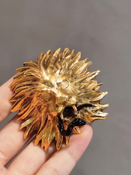 北京仓｜Goossens Paris-经典款-狮头 天然水晶 项坠 胸针（两种戴法）［法国设计师］ 商品图4