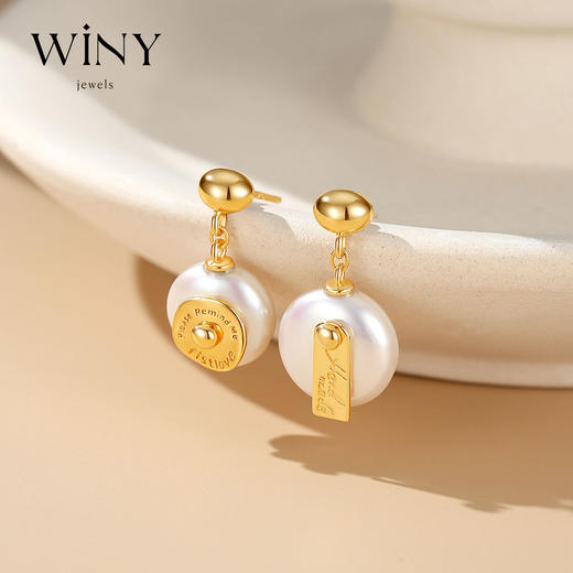 Winy925纯银琥珀时光耳饰送女友闺蜜节日生日礼物 商品图0