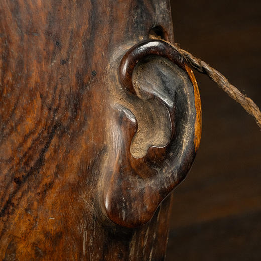 明 黄花梨一木整挖面具 商品图3