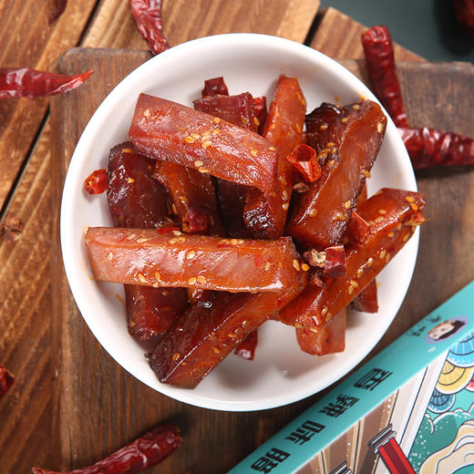 【登娃】香辣味腊肉干（盒装）120g/盒 商品图1