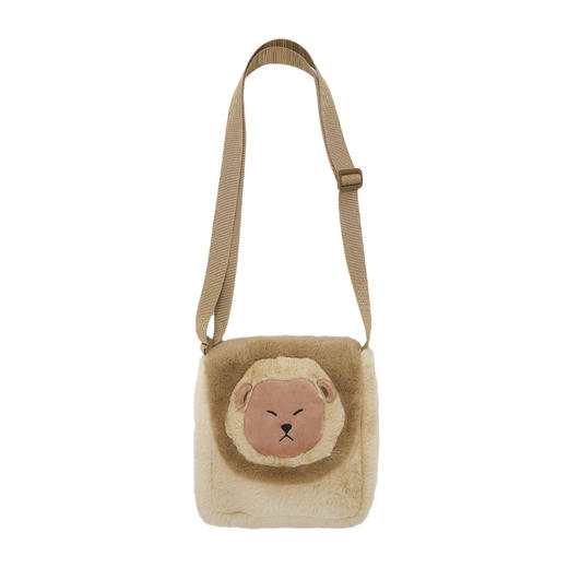 大英博物馆X苏州博物馆亚述系列萌狮毛绒手机包斜挎包 商品图4