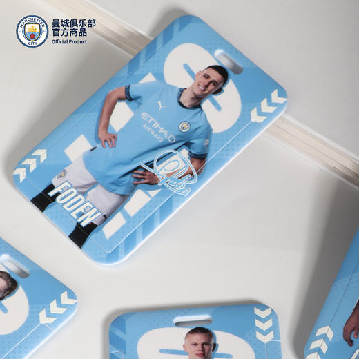 【官方正版】曼城俱乐部 | 蓝色印刷滑动质感球星卡套球迷周边 商品图4