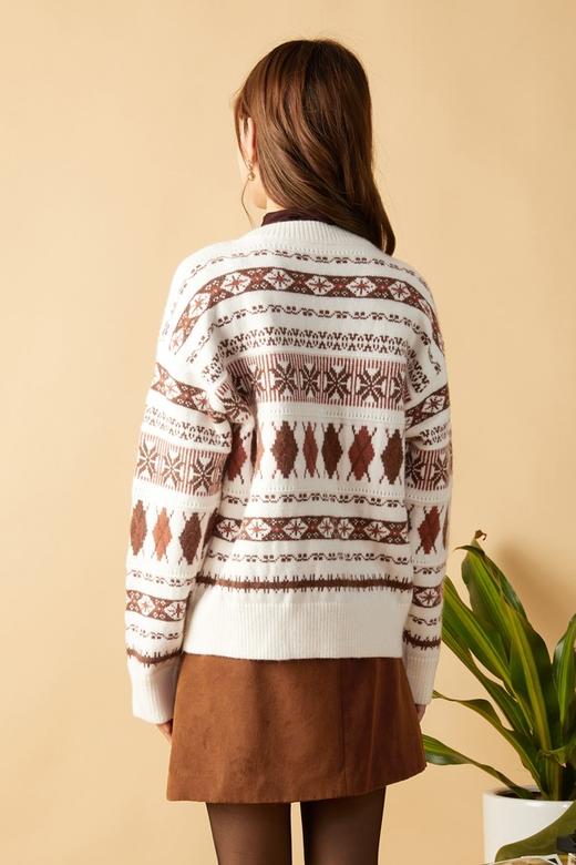 amadella 复古图案针织毛衫 10464 商品图2