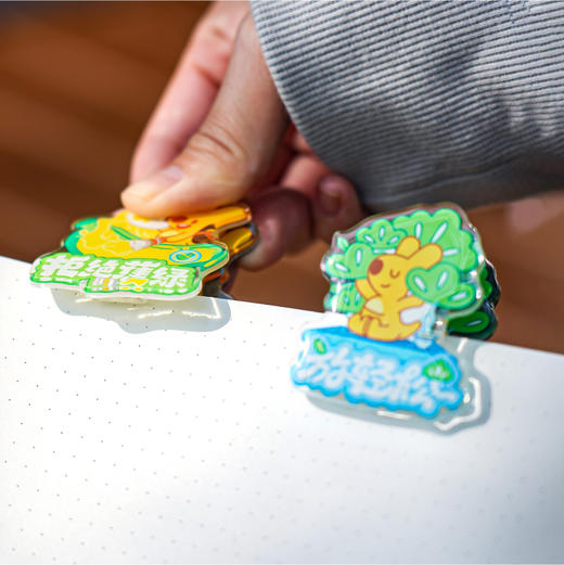 团团办公系列滴胶亚克力夹冰箱贴 商品图2