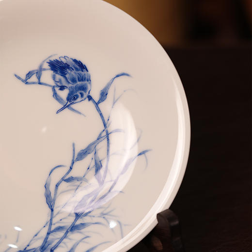 正春堂青花单翠壶承 商品图3