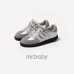 LT&MR女童德训鞋运动休闲鞋*鞋新款简约橡胶防滑女真皮童鞋