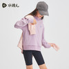 水孩儿童装秋冬新款女童时尚卫衣儿童舒适弹力厚上衣简约纯色圆领衫 商品缩略图3