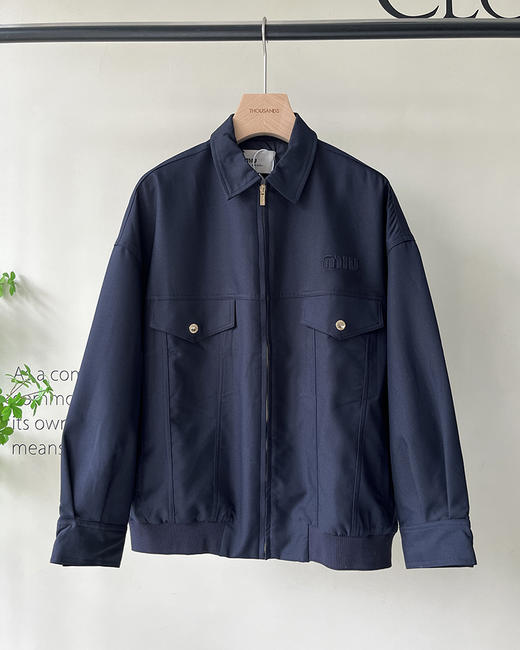 现货 THS 10.21-限时 缪家 情侣款 贴布logo工装元素 垂坠有筋骨拉链外套 QF080 商品图7