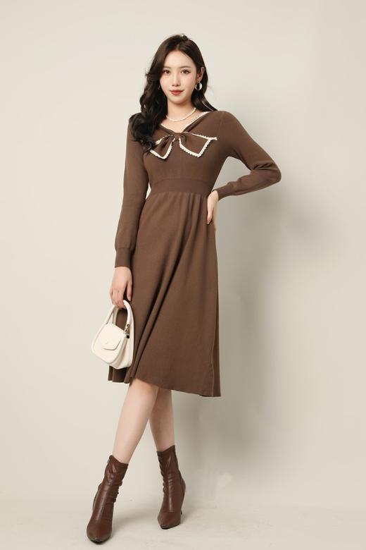 Stay2Weeks 蝴蝶结收腰针织连衣裙 17352 商品图0