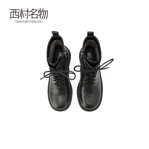 西村名物新款朋克复古风马丁靴2024冬季新款百搭马丁靴女X24DS47651 商品图2