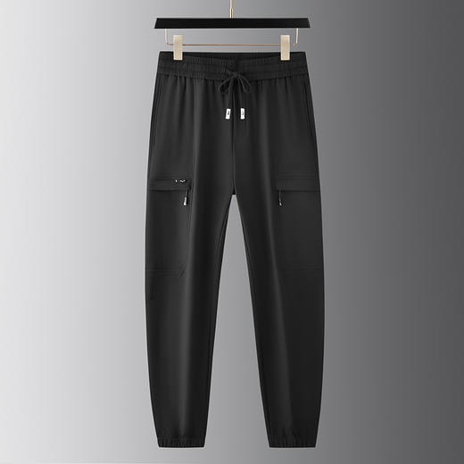 【冲锋裤】【新款DX】大依优型大码松紧腰束口休闲冲锋裤工装裤运动裤卫裤休闲裤加肥加大运动长裤胖子裤子 商品图0