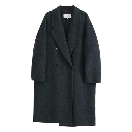 玳莎羊毛驼绒混纺双面呢大衣女24年冬季新款气质毛呢中长款外套  ED39305 商品图4